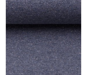 Bündchen - Glamour jeansblau silber